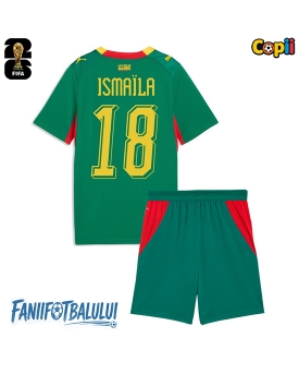 Senegal Ismaila Sarr #18 Echipament de Fotbal Replică Mondial 2026 Copii Deplasare (+ Șorturi)